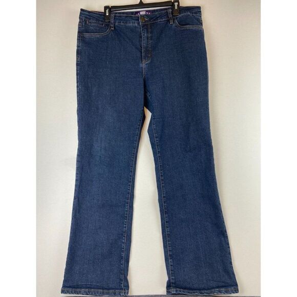 Santana Innova Women's Straight Cut Blue Jeans Size 18 x 32 - Picture 1 of 10